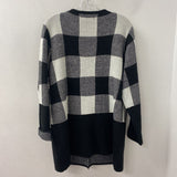 CHERIE BLISS WOMEN'S CARDIGAN black white check L/XL
