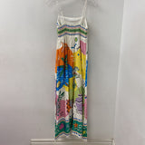 EVER NEW melbourne WOMEN'S DRESS blue white orange yellow 6