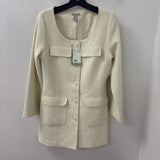 H&M WOMEN'S DRESS ivory M
