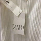 ZARA WOMEN'S DRESS white S