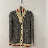 ROOTS WOMEN'S CARDIGAN beige grey red XS