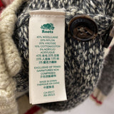 ROOTS WOMEN'S CARDIGAN beige grey red XS