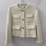 MANGO/MNG WOMEN'S BLAZER/JACKET ivory M