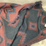 WOMEN'S SCARF/SHAWL burgundy teal black