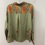 FUTARIO WOMEN'S BLOUSE/SHIRT green orange black M