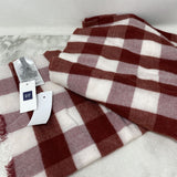 GAP WOMEN'S SCARF/SHAWL red-clay, white
