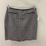 TALBOTS WOMEN'S SKIRT black white red 14P