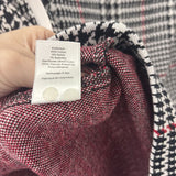 TALBOTS WOMEN'S SKIRT black white red 14P