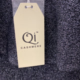 Qi Cashmere WOMEN'S SWEATER black silver XS