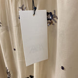 ZARA WOMEN'S BLOUSE/SHIRT beige M