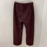 ZARA WOMEN'S PANTS burgundy M