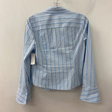 alice + olivia WOMEN'S BLOUSE/SHIRT blue white black L