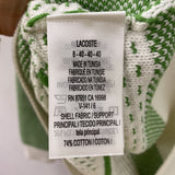 LACOSTE WOMEN'S SWEATER white green S/40