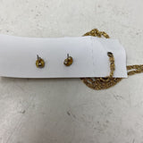 AVON WOMEN'S JEWELRY SET blue gold