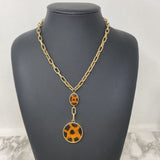 WOMEN'S NECKLACE tortoiseshell gold