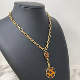 WOMEN'S NECKLACE tortoiseshell gold