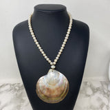 WOMEN'S NECKLACE ivory brown
