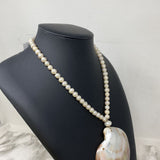 WOMEN'S NECKLACE ivory brown