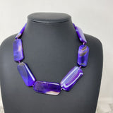 WOMEN'S NECKLACE purple white
