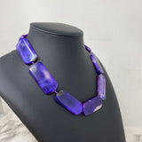 WOMEN'S NECKLACE purple white