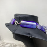 WOMEN'S NECKLACE purple white