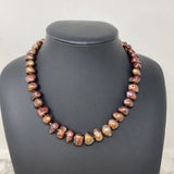 WOMEN'S NECKLACE brown rose