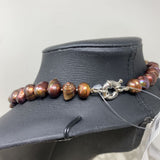 WOMEN'S NECKLACE brown rose