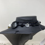 WOMEN'S NECKLACE black white