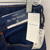 ABERCROMBIE & FITCH WOMEN'S JEANS blue L/32S