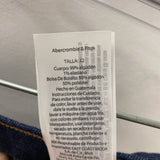 ABERCROMBIE & FITCH WOMEN'S JEANS blue L/32S