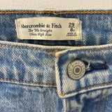 ABERCROMBIE & FITCH WOMEN'S JEANS blue 8/29