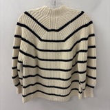 Apiece Apart New York WOMEN'S SWEATER ivory black stripe S