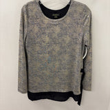 CARTISE WOMEN'S TOP grey heather, gold snake M