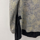 CARTISE WOMEN'S TOP grey heather, gold snake M