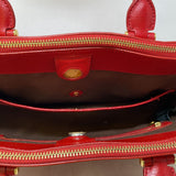 LAUREN ralph lauren WOMEN'S BAG red saffiano