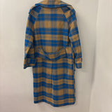 TOPSHOP WOMEN'S COAT an blue plaid 6