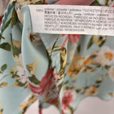 ZARA WOMEN'S BLOUSE/SHIRT turquoise multi colour floral L