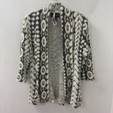 FRANK LYMAN WOMEN'S CARDIGAN white black gold 4