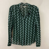 REFORMATION WOMEN'S BLOUSE/SHIRT green blue XS