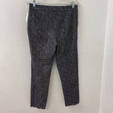 RENAUR WOMEN'S PANTS black white herringbone 8