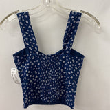 OAK + FORT WOMEN'S BLOUSE/SHIRT navy white XXS