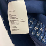 OAK + FORT WOMEN'S BLOUSE/SHIRT navy white XXS