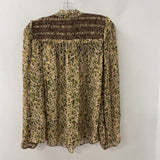 BA&SH WOMEN'S BLOUSE/SHIRT beige brown green L