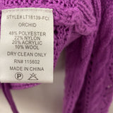 ALL IN FAVOR WOMEN'S SWEATER fuchsia L