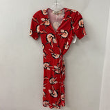 DIANE von FURSTENBERG WOMEN'S DRESS red black 0
