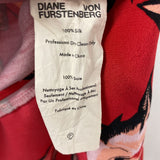 DIANE von FURSTENBERG WOMEN'S DRESS red black 0