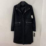 KARL LAGERFELD WOMEN'S COAT black silver S