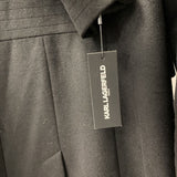 KARL LAGERFELD WOMEN'S COAT black silver S