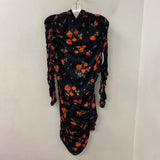 H&M WOMEN'S DRESS black orange green XXL