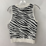 PINK MARTINI WOMEN'S TANK/CAMI white black animal print S